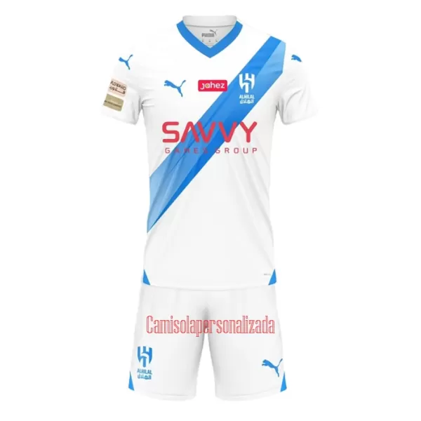 Camisolas Al Hilal SFC Criança Equipamento Alternativo 23/24