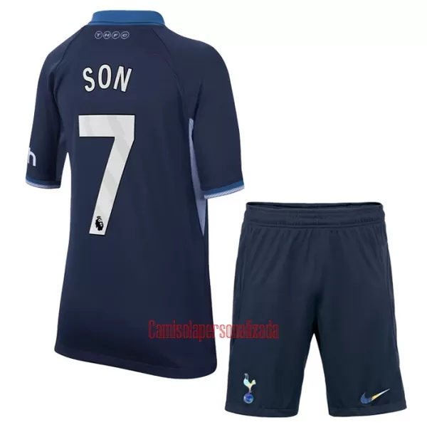 Camisolas Tottenham Hotspur Heung-min Son 7 Criança Equipamento Alternativo 23/24