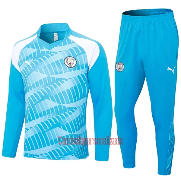 Manchester City Camisolas de Treino 23/24 Azul