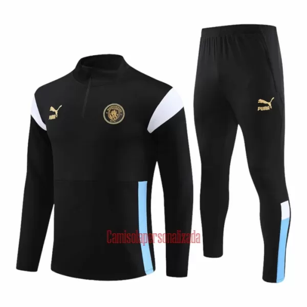 Manchester City Casaco de Treino Conjunto 23/24 Preto