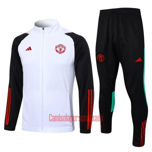 Manchester United Casaco de Treino Conjunto 23/24 Branco