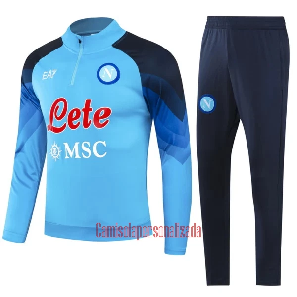 Napoli Casaco de Treino Conjunto 23/24 Azul