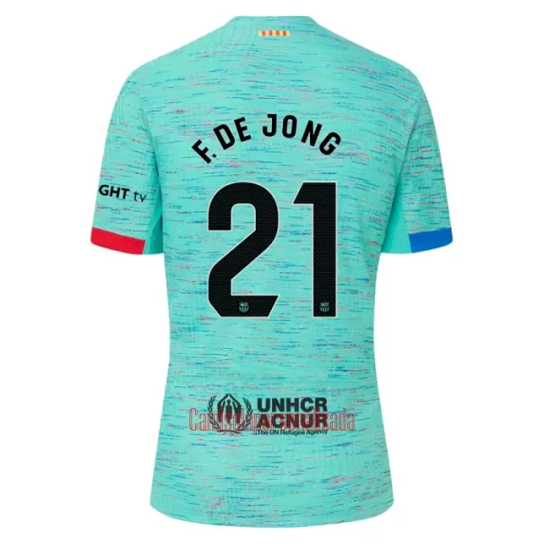 Camisolas FC Barcelona Frenkie de Jong 21 Criança Equipamento Terceiro 23/24