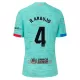 Camisolas FC Barcelona Ronald Araujo 4 Equipamento Terceiro 23/24