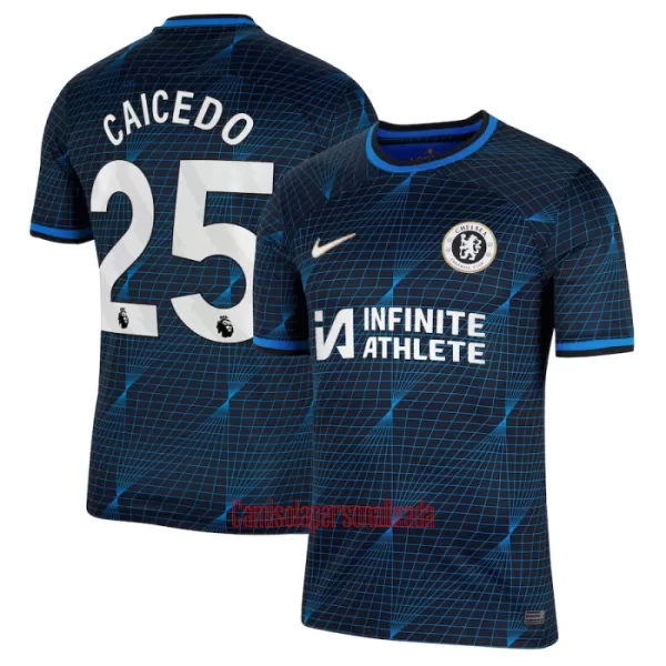 Camisolas Chelsea Caicedo 25 Equipamento Alternativo 23/24