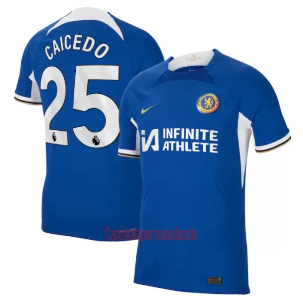 Camisolas Chelsea Caicedo 25 Equipamento Principal 23/24