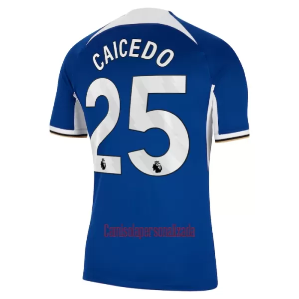 Camisolas Chelsea Caicedo 25 Equipamento Principal 23/24