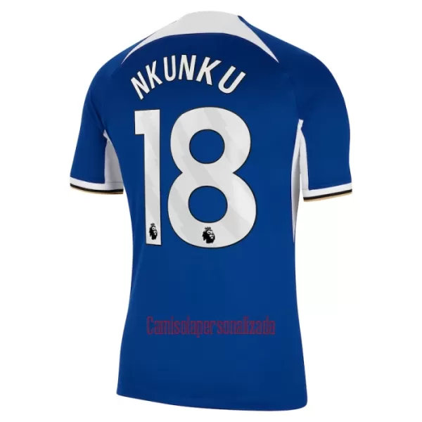 Camisolas Chelsea Christopher Nkunku 18 Equipamento Principal 23/24