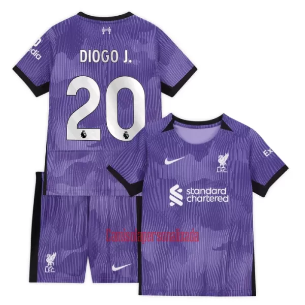 Camisolas Liverpool Diogo Jota 20 Criança Equipamento Terceiro 23/24