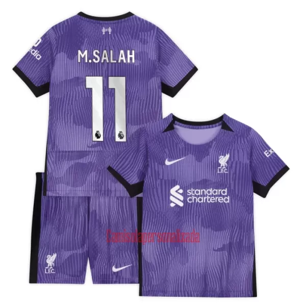 Camisolas Liverpool Mohamed Salah 11 Criança Equipamento Terceiro 23/24