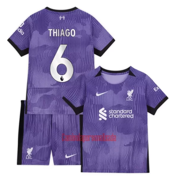 Camisolas Liverpool Thiago 6 Criança Equipamento Terceiro 23/24