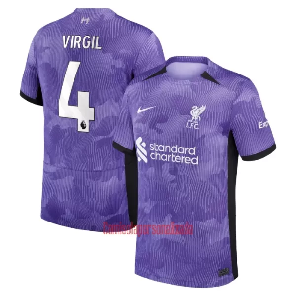 Camisolas Liverpool Virgil van Dijk 4 Equipamento Terceiro 23/24