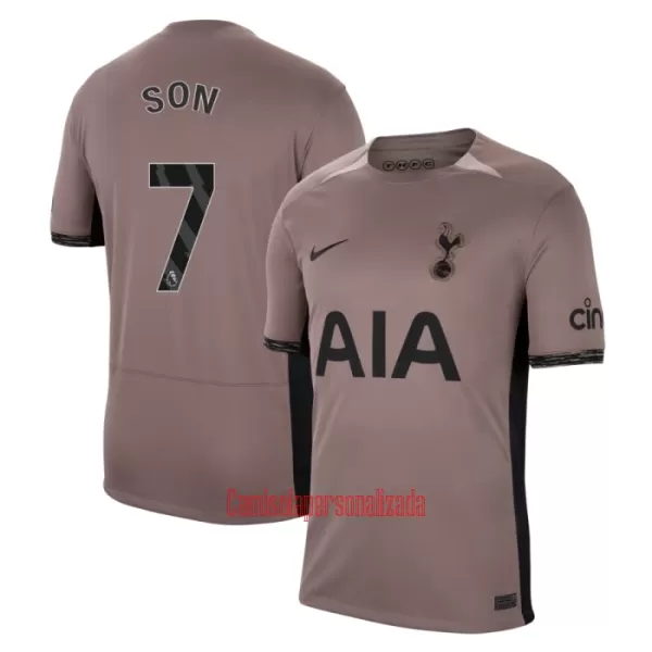 Camisolas Tottenham Hotspur Heung-min Son 7 Equipamento Terceiro 23/24