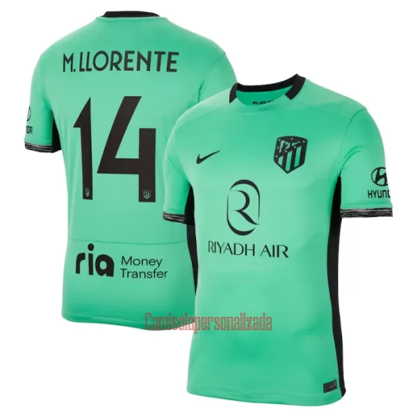 Camisolas Atlético Madrid M. Llorente 14 Equipamento Terceiro 23/24