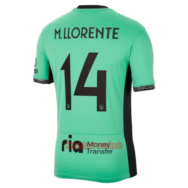 Camisolas Atlético Madrid M. Llorente 14 Equipamento Terceiro 23/24