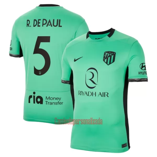 Camisolas Atlético Madrid Rodrigo de Paul 5 Equipamento Terceiro 23/24