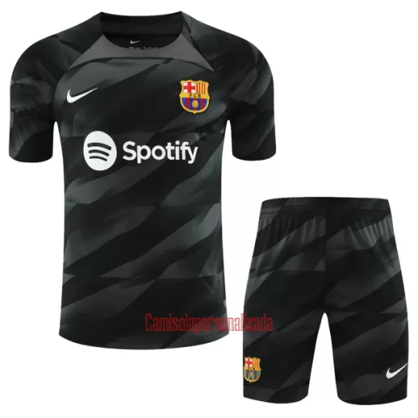 Camisolas Guarda Redes FC Barcelona Criança Equipamento Alternativo 23/24