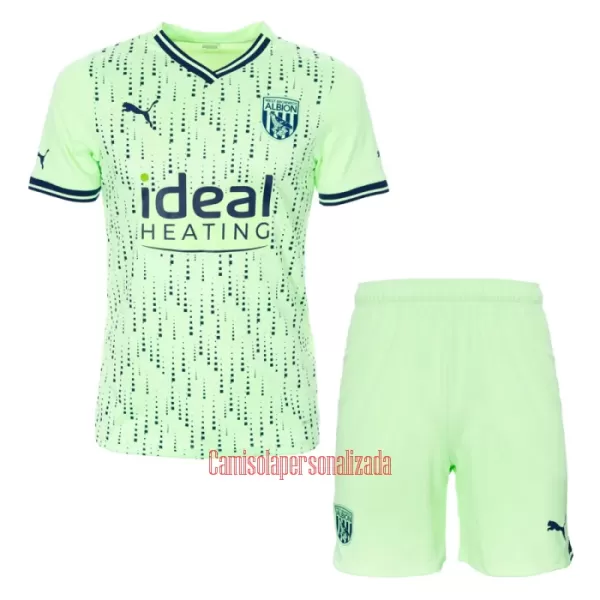 Camisolas West Bromwich Albion Criança Equipamento Alternativo 23/24