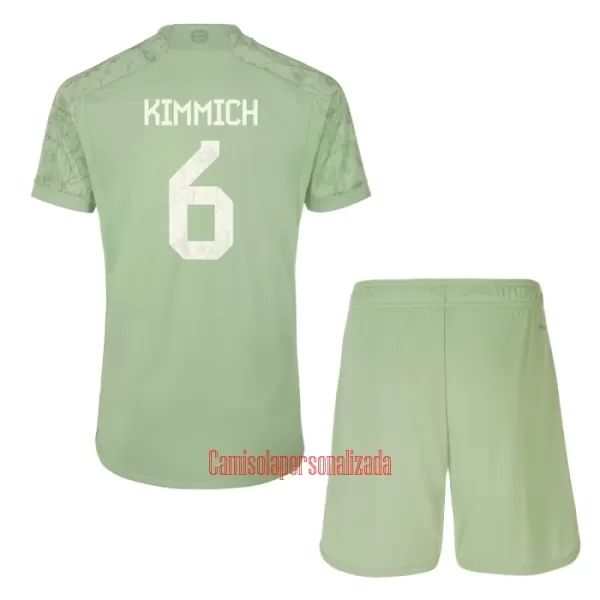 Camisolas FC Bayern de Munique Joshua Kimmich 6 Criança Equipamento Terceiro 23/24