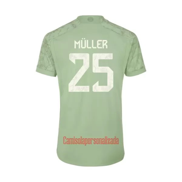 Camisolas FC Bayern de Munique Thomas Müller 25 Criança Equipamento Terceiro 23/24