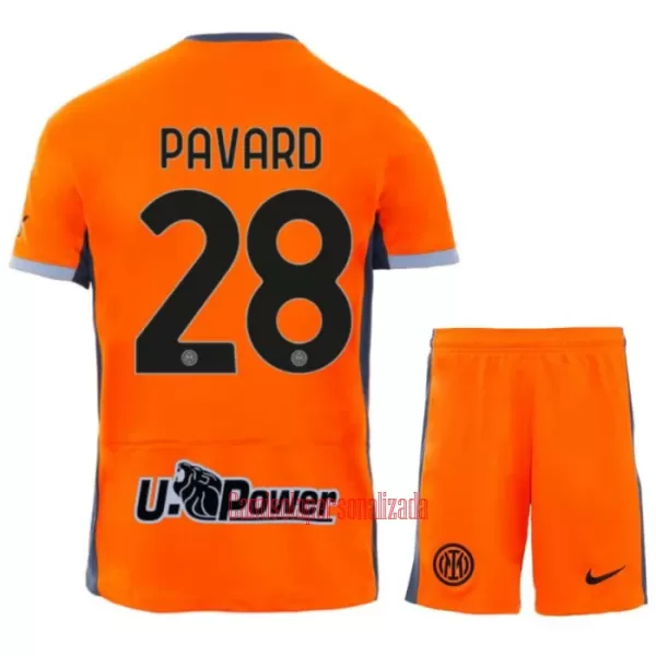 Camisolas Inter Milan Pavard 28 Criança Equipamento Terceiro 23/24