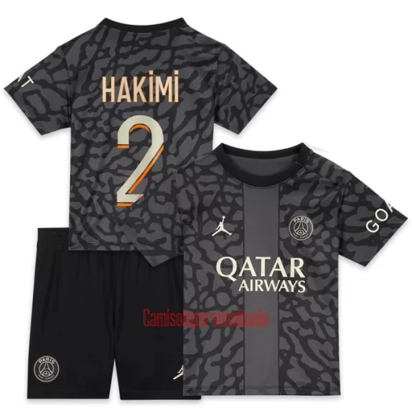 Camisolas Paris Saint-Germain Achraf Hakimi 2 Criança Equipamento Terceiro 23/24