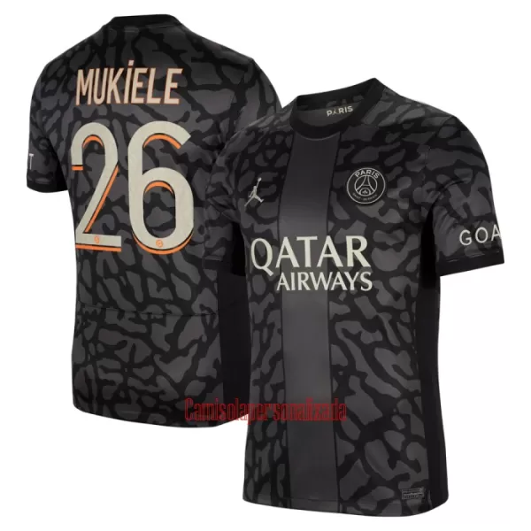 Camisolas Paris Saint-Germain Mukiele 26 Equipamento Terceiro 23/24