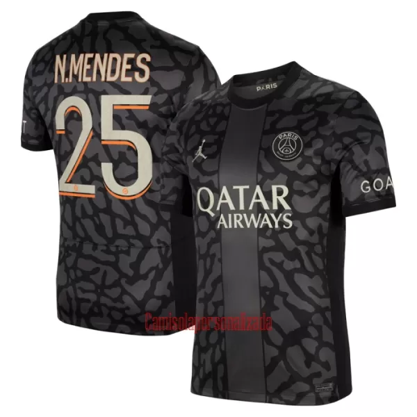 Camisolas Paris Saint-Germain N.Mendes 25 Equipamento Terceiro 23/24