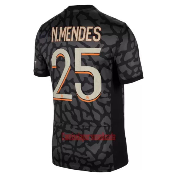 Camisolas Paris Saint-Germain N.Mendes 25 Equipamento Terceiro 23/24