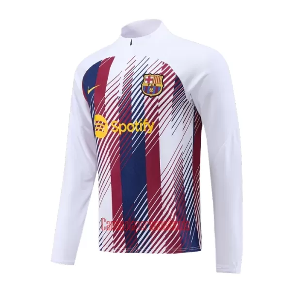 Barcelona Conjunto de Moletom de Treino 23/24 Branco