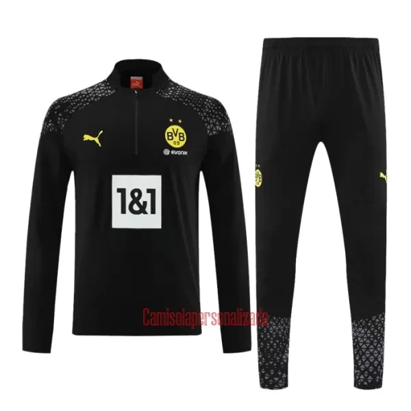 Borussia Dortmund Conjunto de Moletom de Treino 23/24 Preto