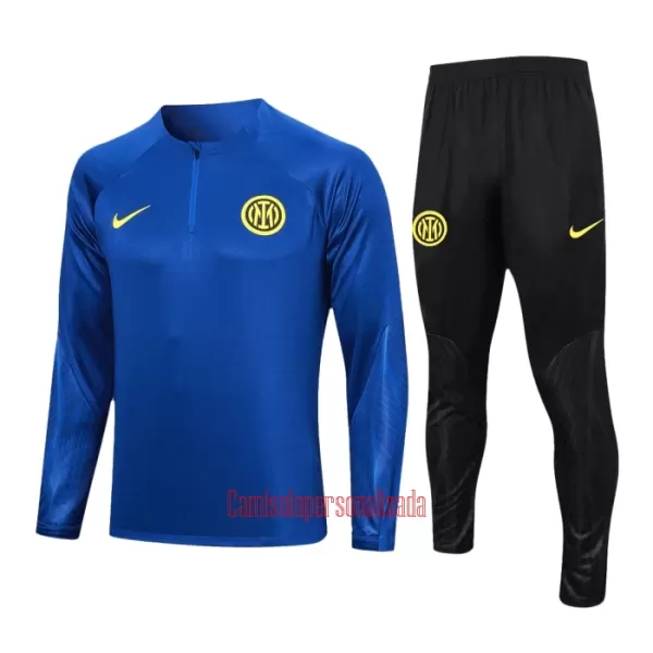 Inter Milan Conjunto de Moletom de Treino 23/24 Azul