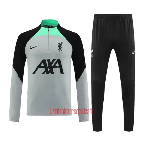 Liverpool Conjunto de Moletom de Treino 23/24 Cinza