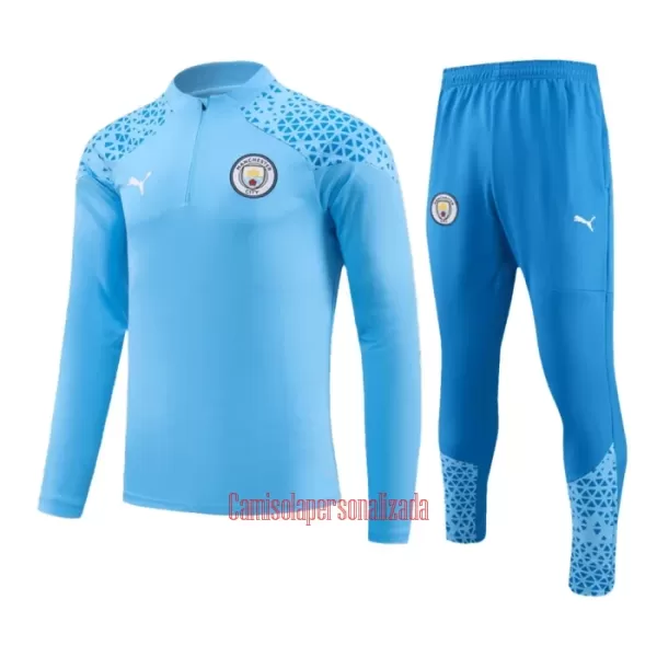 Manchester City Conjunto de Moletom de Treino 23/24 Azul