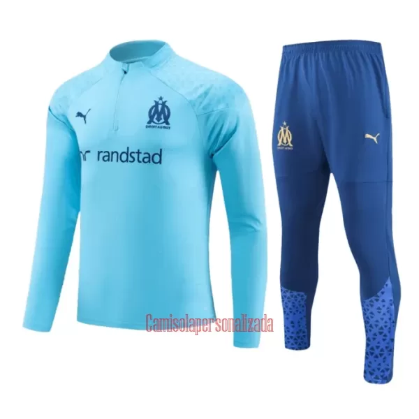 Olympique Marseille Conjunto de Moletom de Treino 23/24 Azul