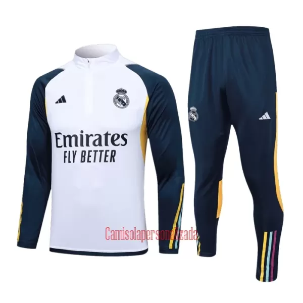 Real Madrid Conjunto de Moletom de Treino 23/24 Branco