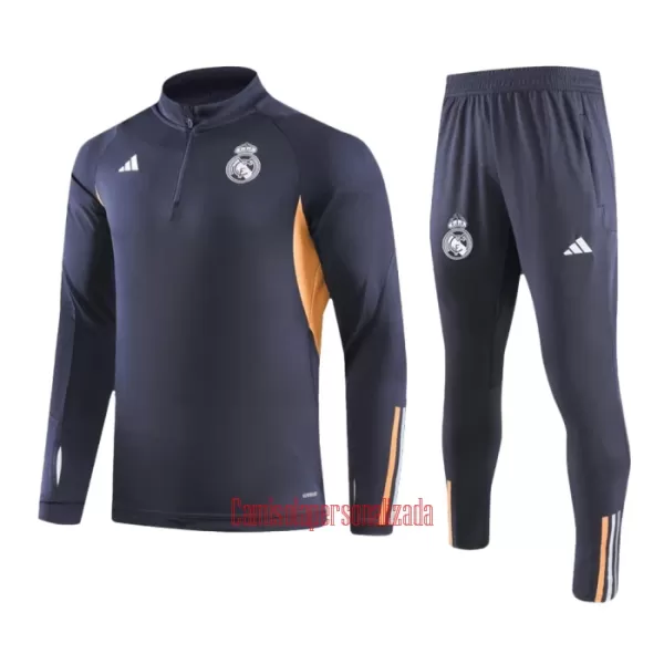 Real Madrid Conjunto de Moletom de Treino 23/24 Cinza