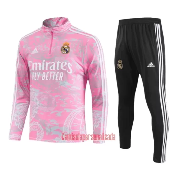 Real Madrid Conjunto de Moletom de Treino 23/24 Rosa