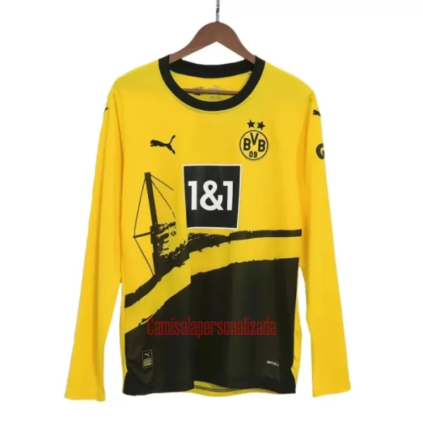 Camisolas Borussia Dortmund Equipamento Principal 23/24 Manga Comprida