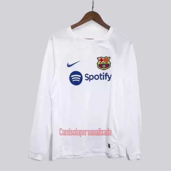 Camisolas FC Barcelona Equipamento Alternativo 23/24 Manga Comprida