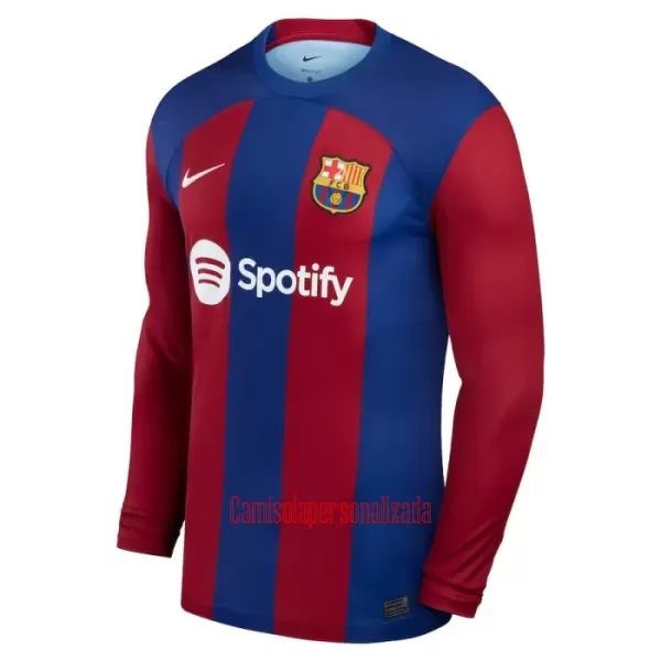 Camisolas FC Barcelona Equipamento Principal 23/24 Manga Comprida