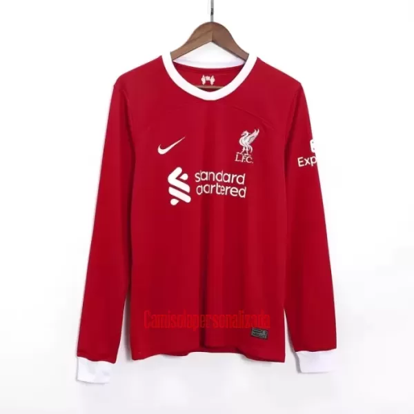 Camisolas Liverpool Equipamento Principal 23/24 Manga Comprida