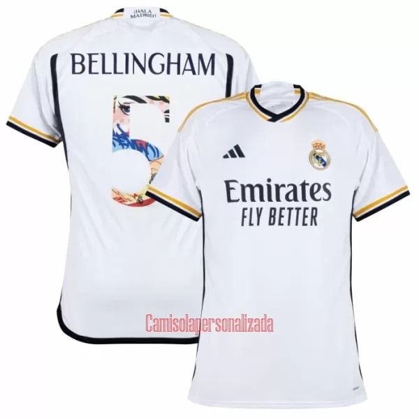 Camisolas Real Madrid Jude Bellingham 5 Equipamento Principal 23/24