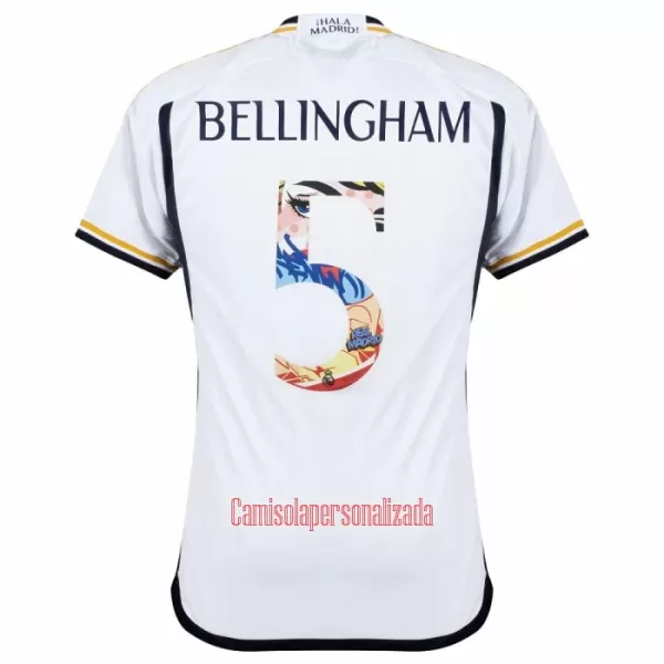 Camisolas Real Madrid Jude Bellingham 5 Equipamento Principal 23/24