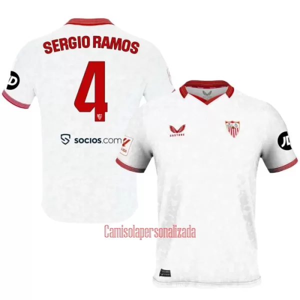 Camisolas Sevilla FC Sergio Ramos 4 Equipamento Principal 23/24