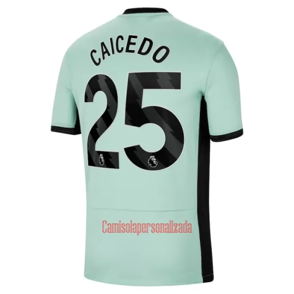 Camisolas Chelsea Caicedo 25 Equipamento Terceiro 23/24