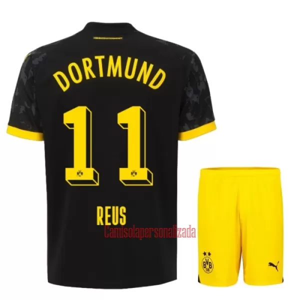 Camisolas Borussia Dortmund Marco Reus 11 Criança Equipamento Alternativo 23/24