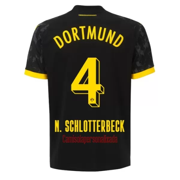 Camisolas Borussia Dortmund Nico Schlotterbeck 4 Equipamento Alternativo 23/24