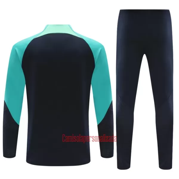 Barcelona Conjunto de Moletom de Treino 23/24 Preto