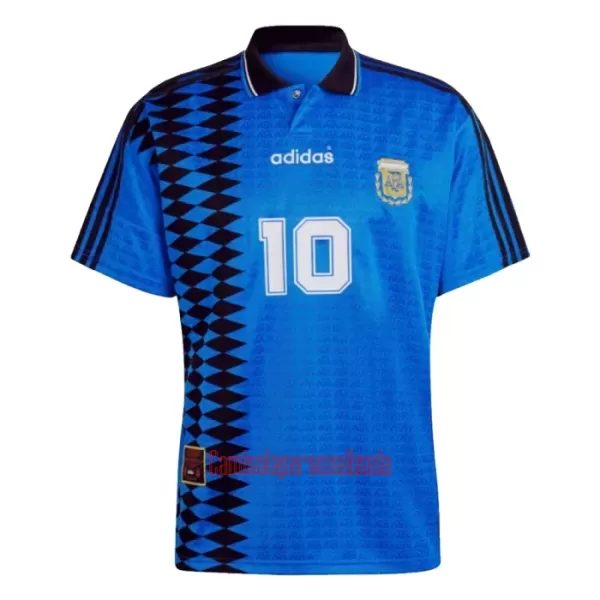 Camisolas Argentina 10 Equipamento Alternativo Retro 1994